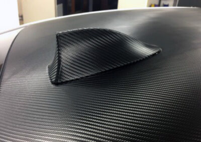 Carbon Fiber on Sports Car Roof