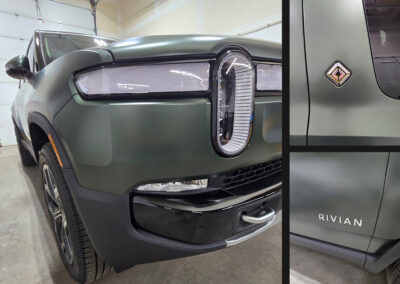 Forest Green Rivian RS1 PPF Installation